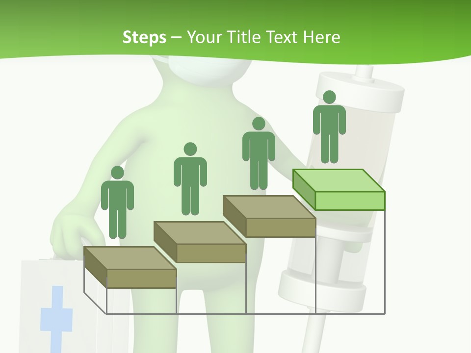 A Person In A Medical Mask Holding A Medical Bag PowerPoint Template