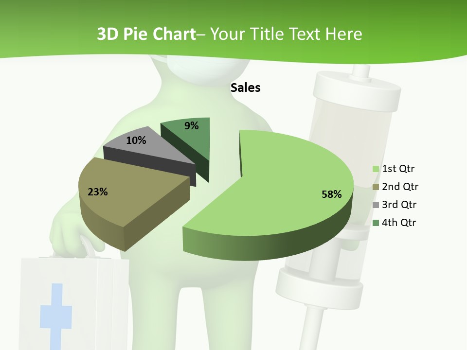 A Person In A Medical Mask Holding A Medical Bag PowerPoint Template