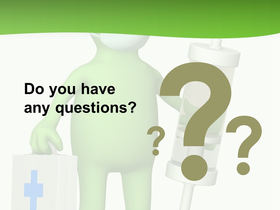 A Person In A Medical Mask Holding A Medical Bag PowerPoint Template