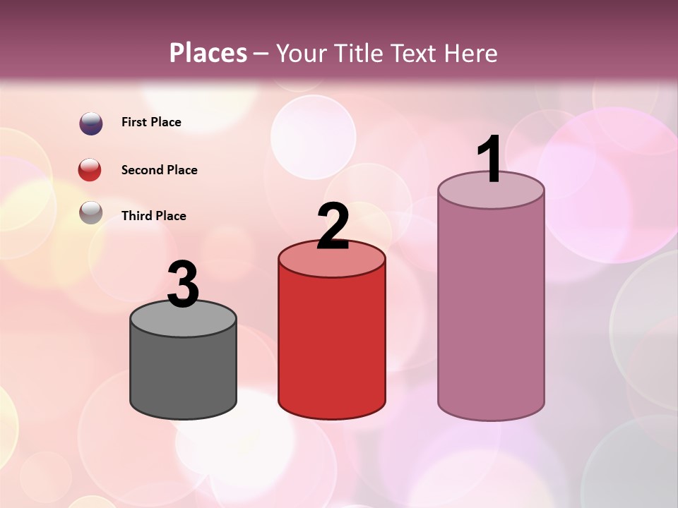 A Blurry Background With A Lot Of Lights PowerPoint Template