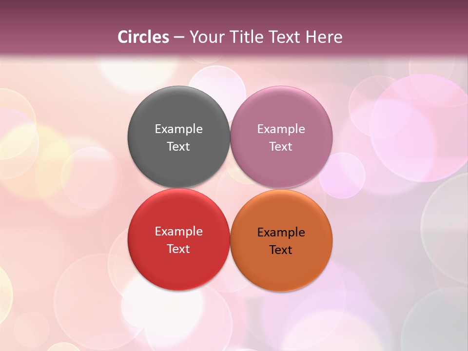 A Blurry Background With A Lot Of Lights PowerPoint Template