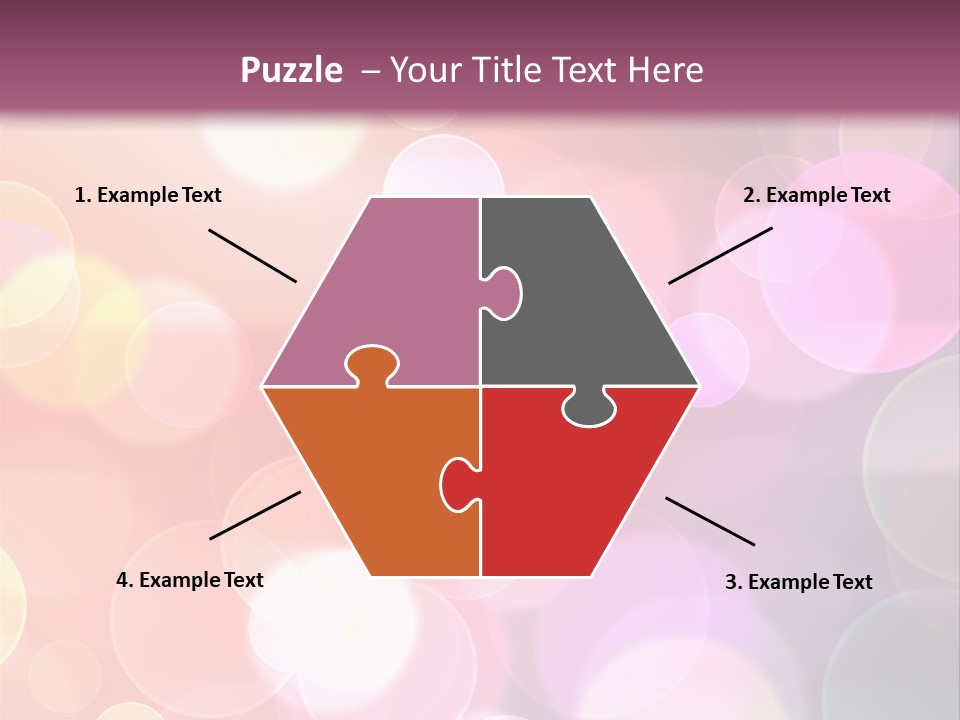 A Blurry Background With A Lot Of Lights PowerPoint Template