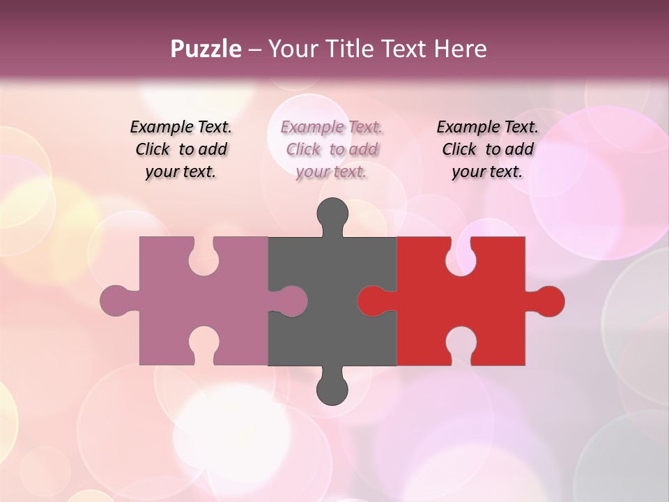 A Blurry Background With A Lot Of Lights PowerPoint Template