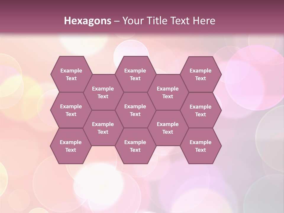 A Blurry Background With A Lot Of Lights PowerPoint Template