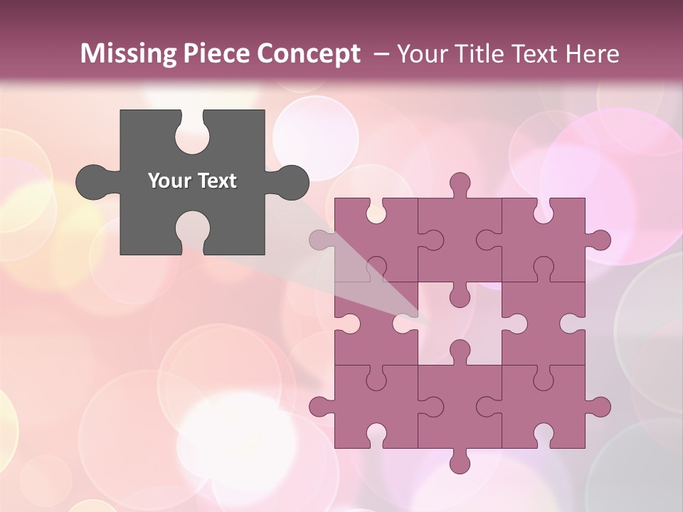 A Blurry Background With A Lot Of Lights PowerPoint Template