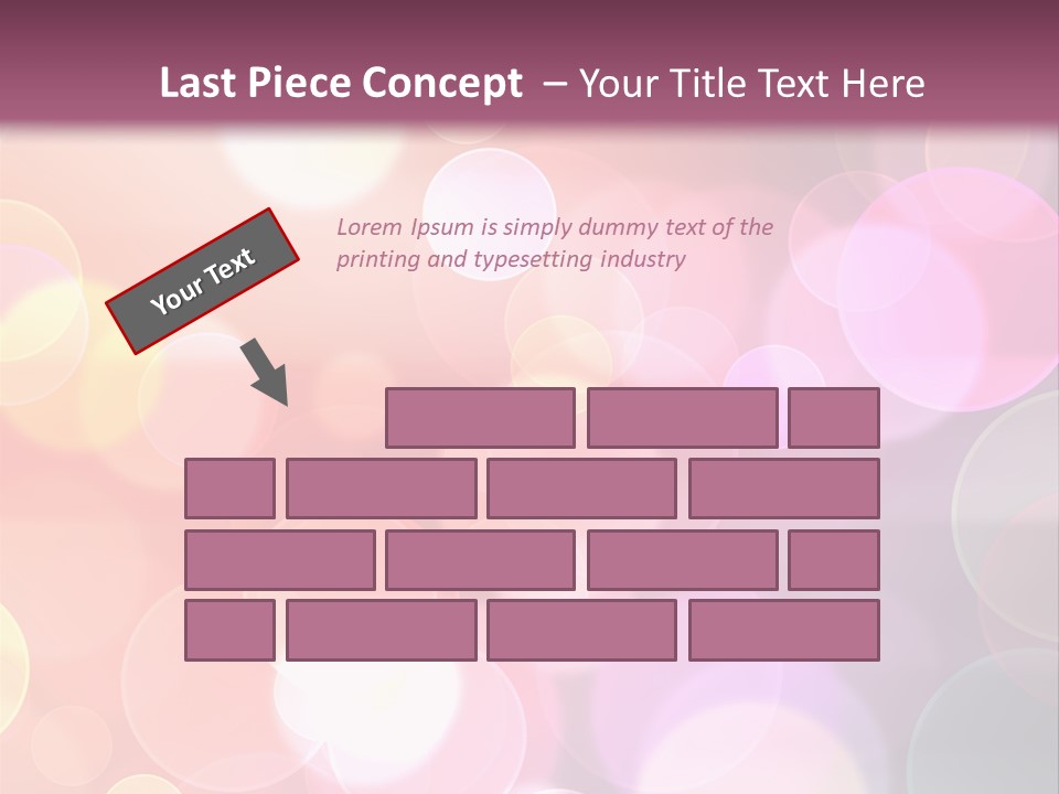 A Blurry Background With A Lot Of Lights PowerPoint Template