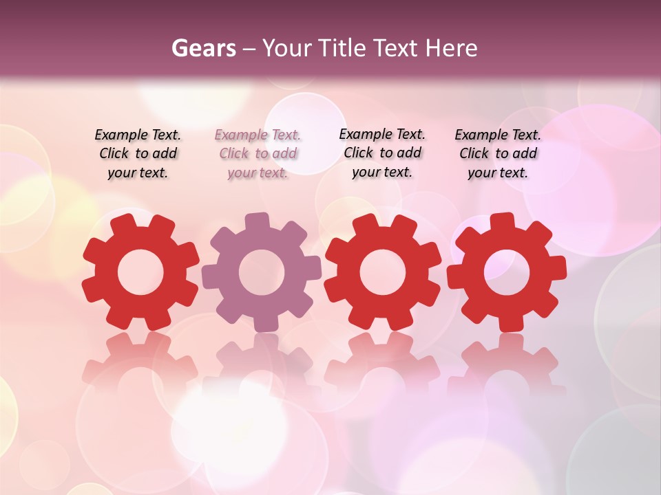 A Blurry Background With A Lot Of Lights PowerPoint Template