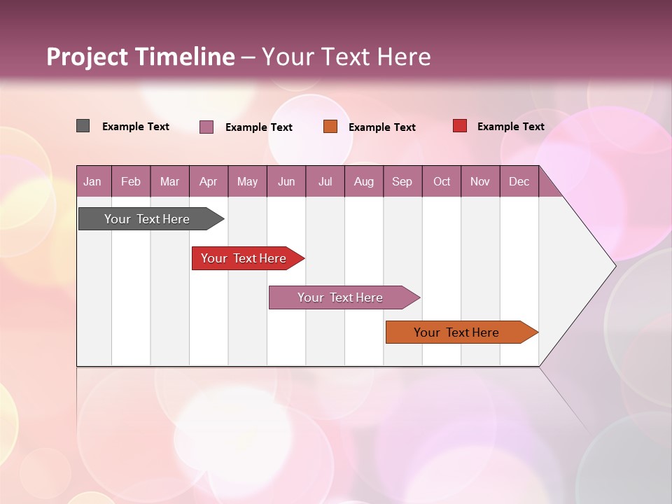 A Blurry Background With A Lot Of Lights PowerPoint Template