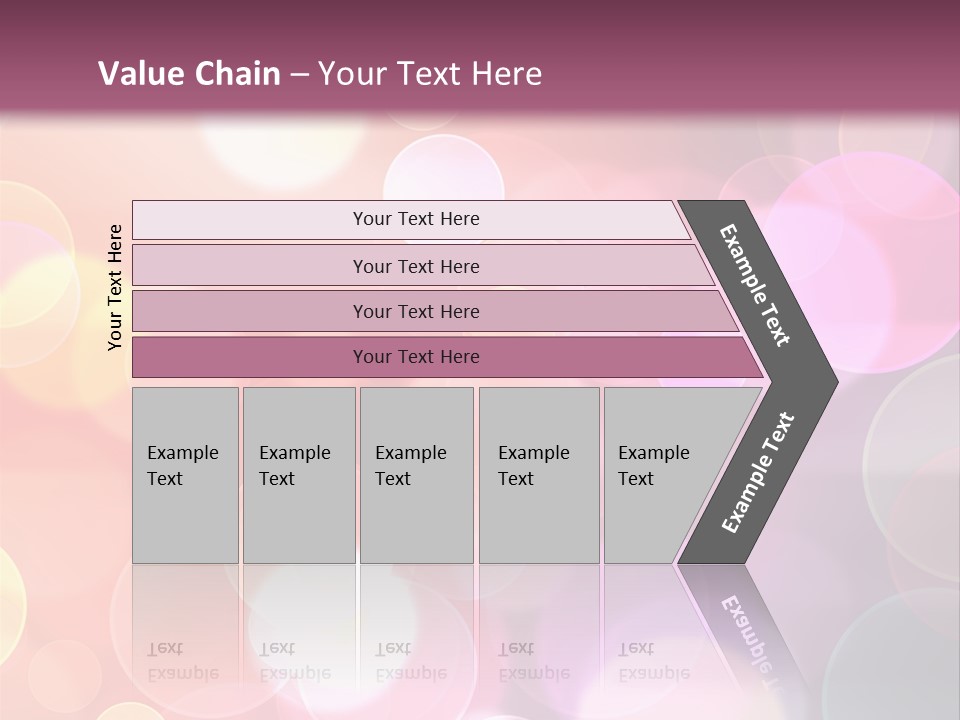 A Blurry Background With A Lot Of Lights PowerPoint Template