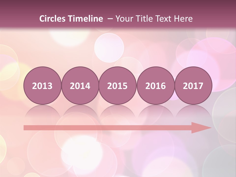 A Blurry Background With A Lot Of Lights PowerPoint Template