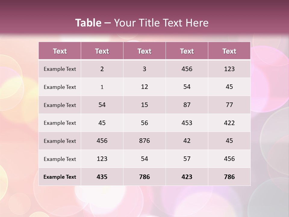 A Blurry Background With A Lot Of Lights PowerPoint Template