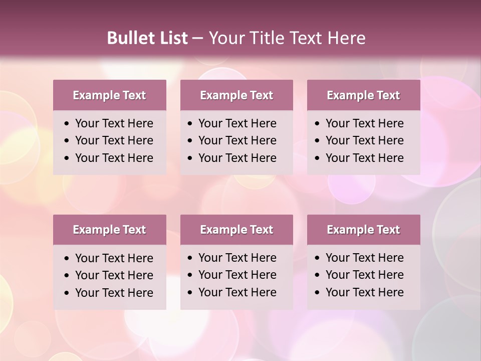 A Blurry Background With A Lot Of Lights PowerPoint Template