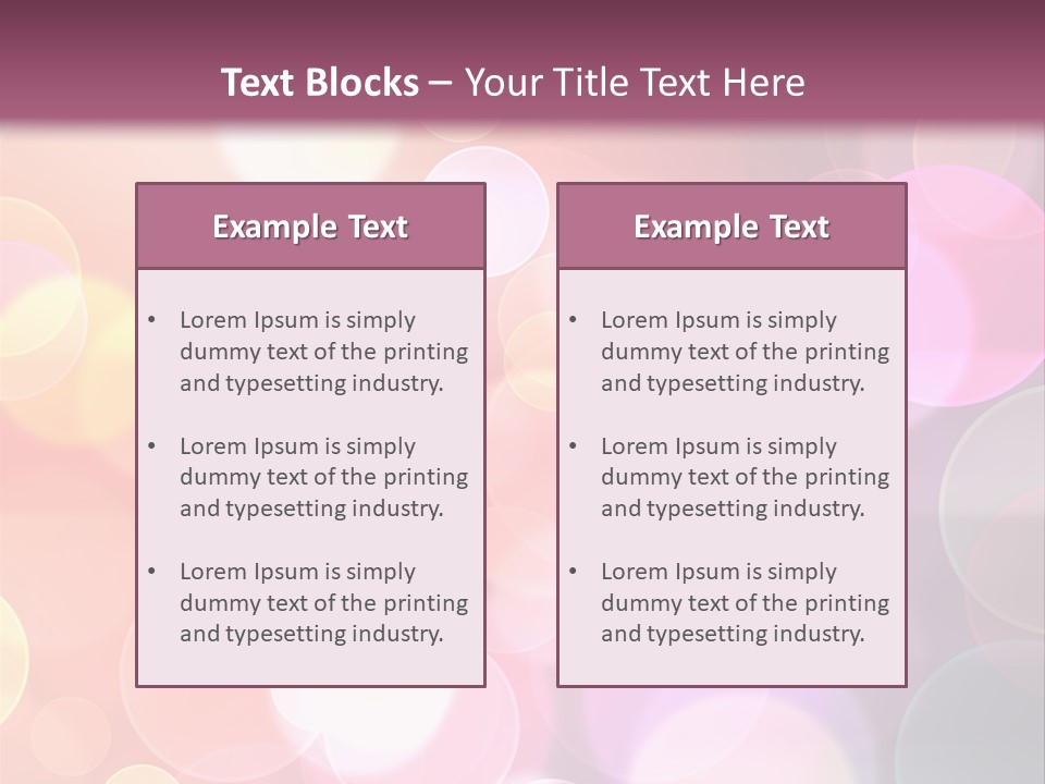 A Blurry Background With A Lot Of Lights PowerPoint Template