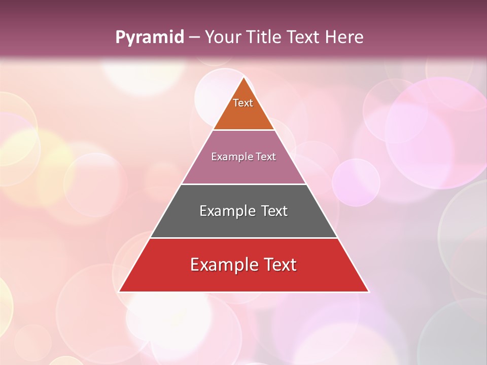 A Blurry Background With A Lot Of Lights PowerPoint Template