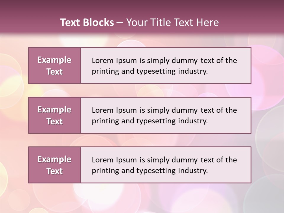 A Blurry Background With A Lot Of Lights PowerPoint Template