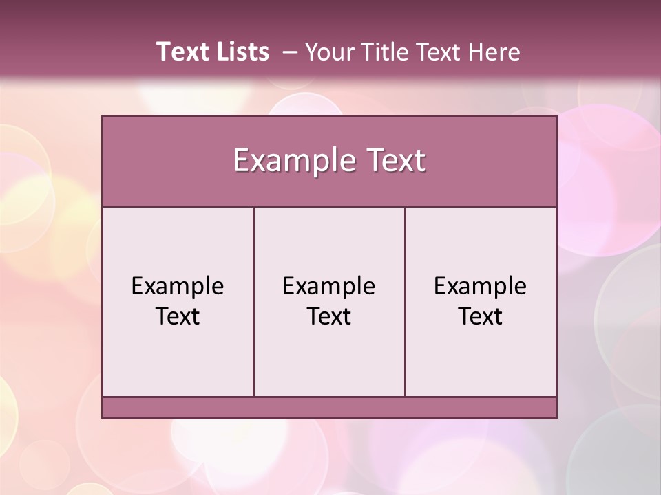 A Blurry Background With A Lot Of Lights PowerPoint Template