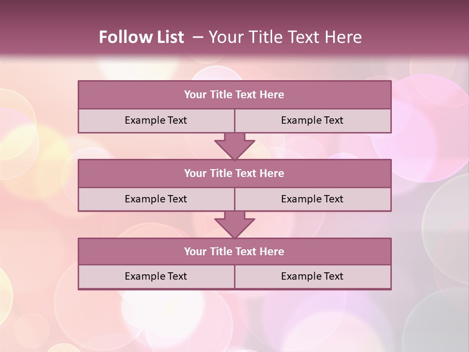 A Blurry Background With A Lot Of Lights PowerPoint Template