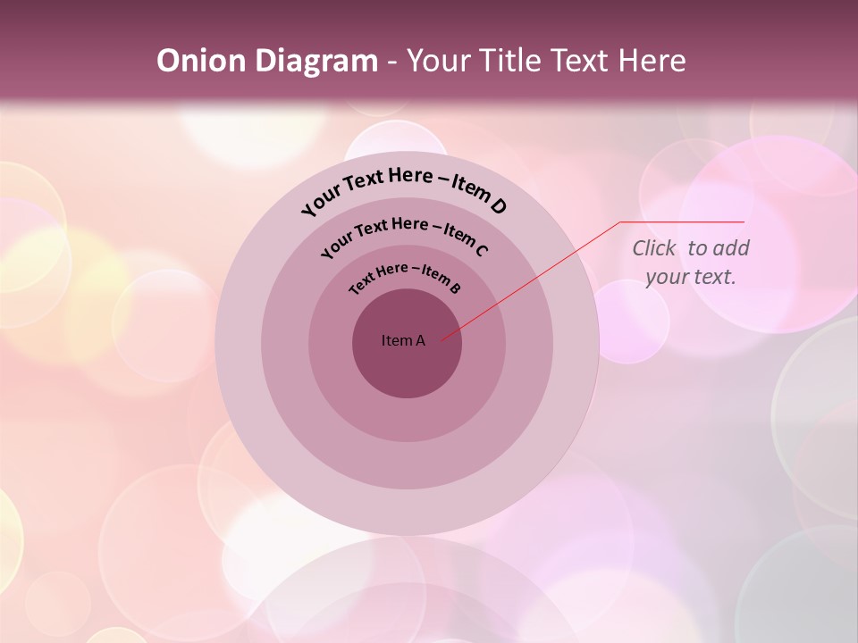 A Blurry Background With A Lot Of Lights PowerPoint Template