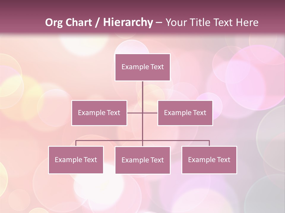 A Blurry Background With A Lot Of Lights PowerPoint Template