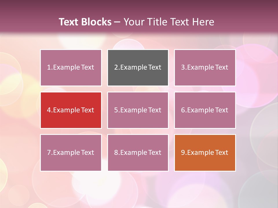 A Blurry Background With A Lot Of Lights PowerPoint Template