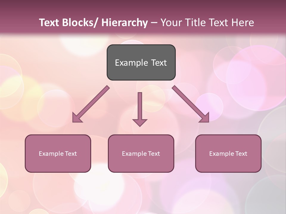 A Blurry Background With A Lot Of Lights PowerPoint Template