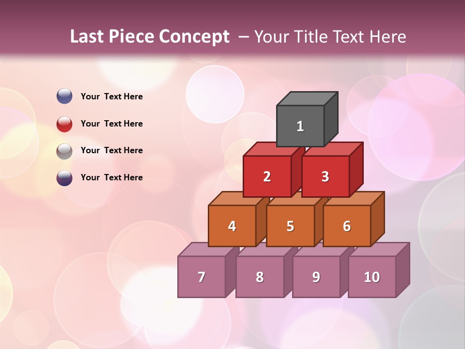 A Blurry Background With A Lot Of Lights PowerPoint Template