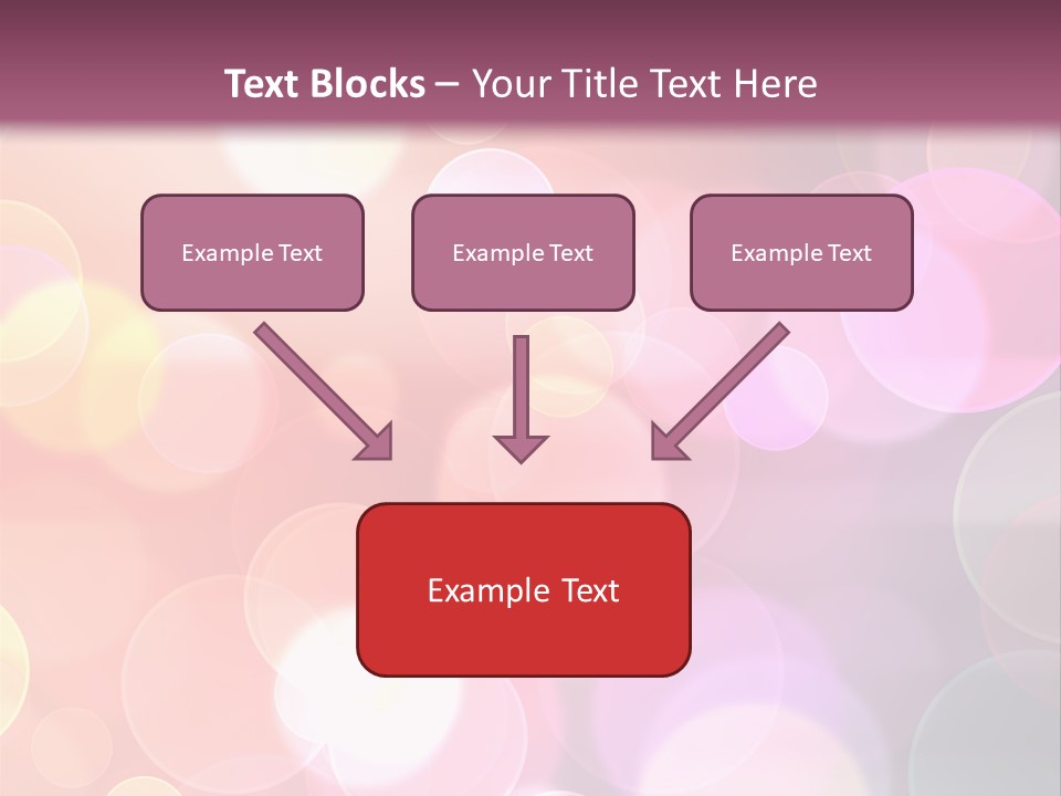 A Blurry Background With A Lot Of Lights PowerPoint Template
