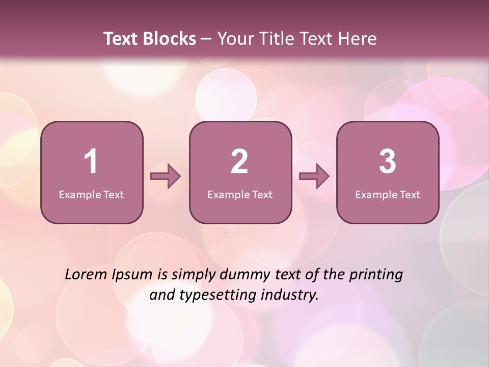 A Blurry Background With A Lot Of Lights PowerPoint Template