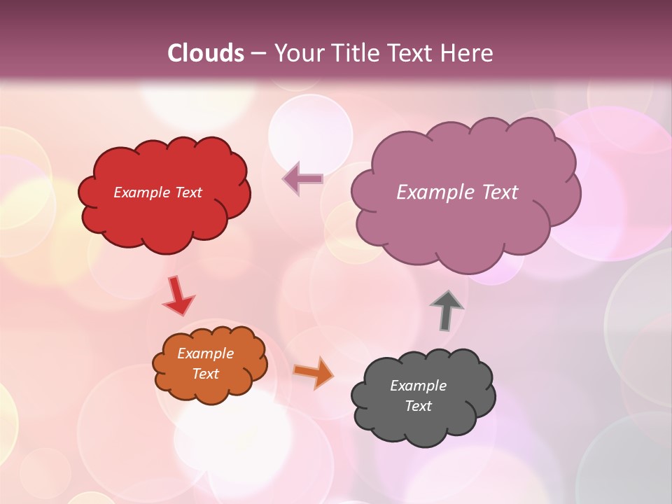 A Blurry Background With A Lot Of Lights PowerPoint Template