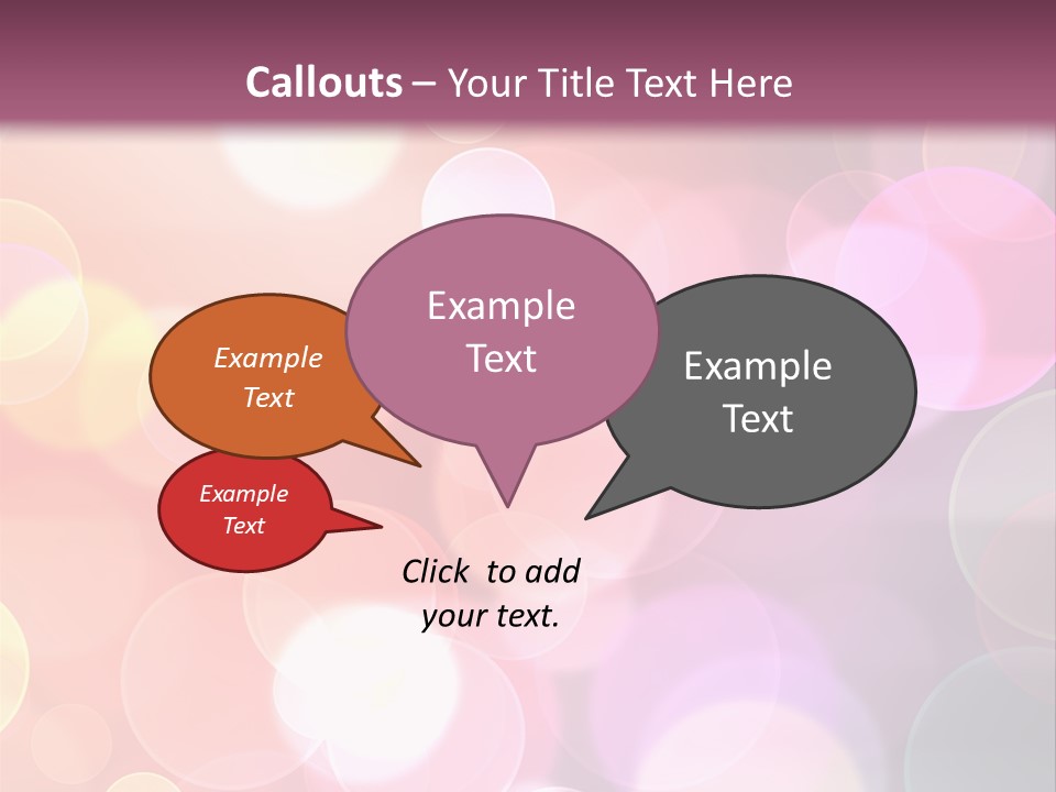 A Blurry Background With A Lot Of Lights PowerPoint Template