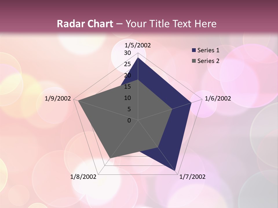 A Blurry Background With A Lot Of Lights PowerPoint Template