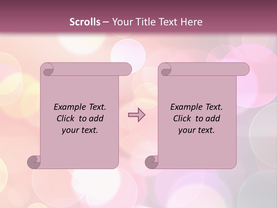 A Blurry Background With A Lot Of Lights PowerPoint Template