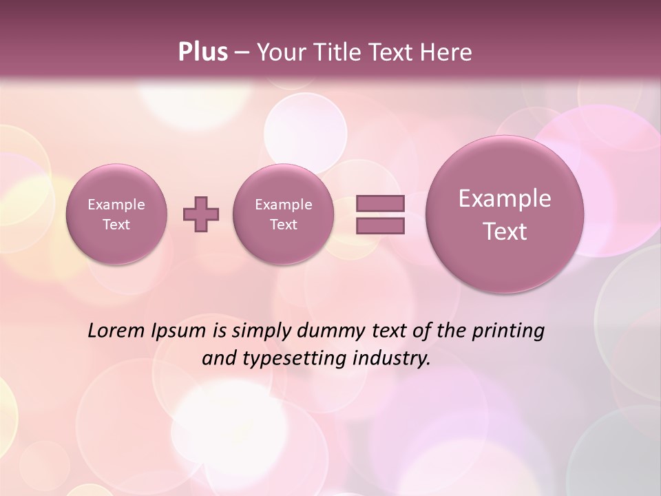 A Blurry Background With A Lot Of Lights PowerPoint Template