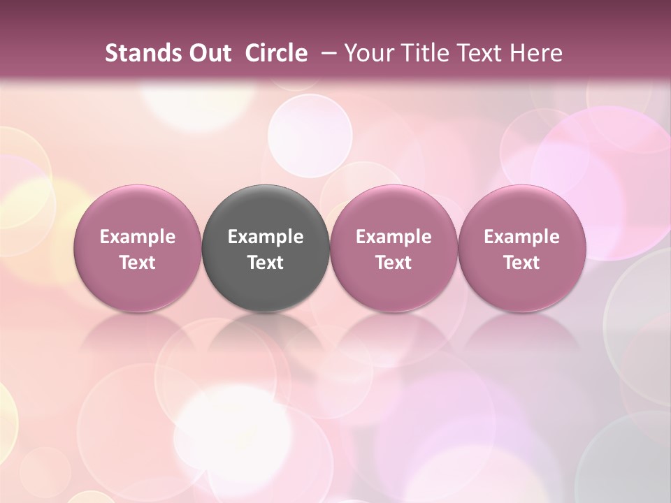 A Blurry Background With A Lot Of Lights PowerPoint Template
