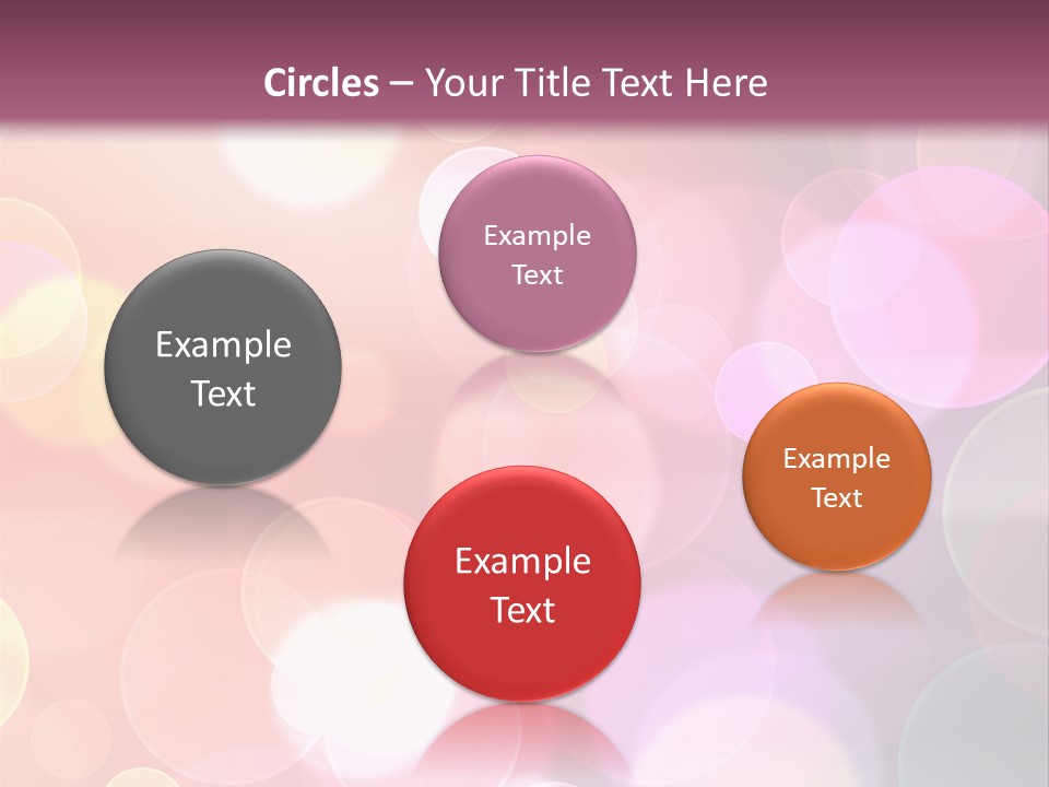 A Blurry Background With A Lot Of Lights PowerPoint Template