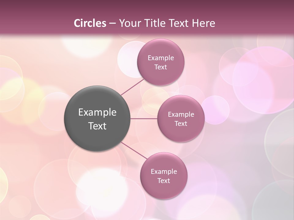 A Blurry Background With A Lot Of Lights PowerPoint Template