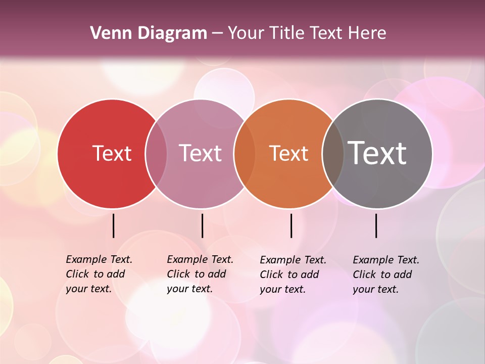 A Blurry Background With A Lot Of Lights PowerPoint Template