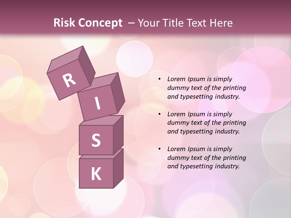 A Blurry Background With A Lot Of Lights PowerPoint Template