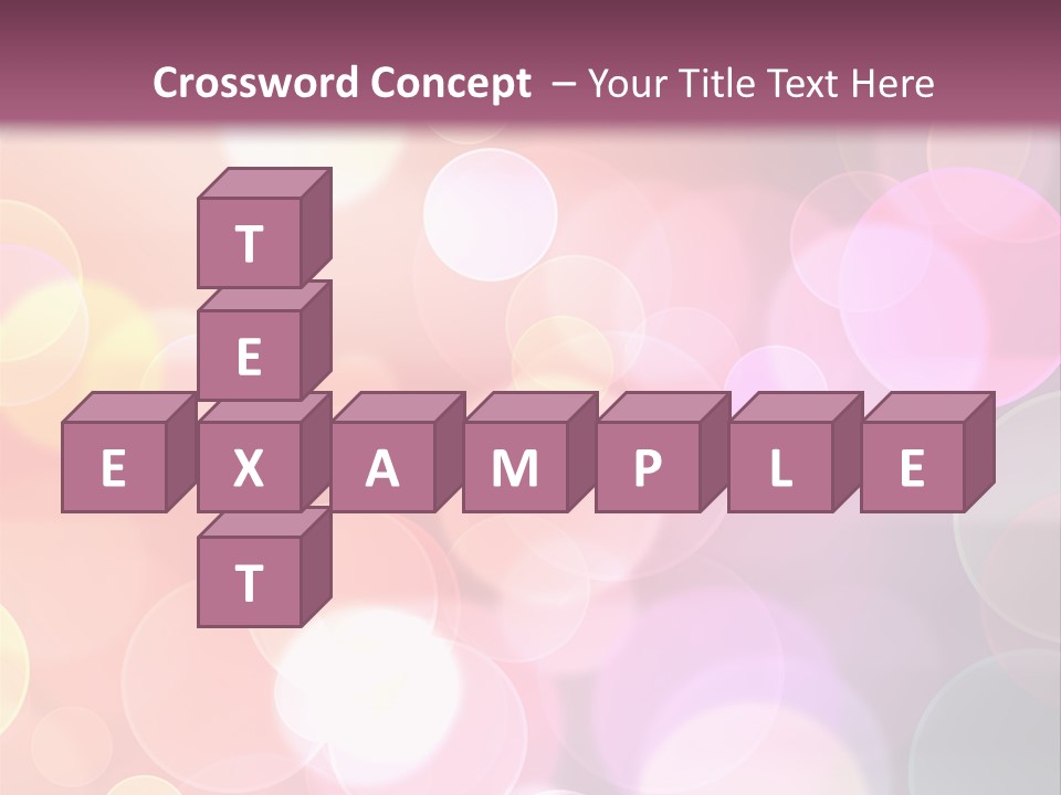 A Blurry Background With A Lot Of Lights PowerPoint Template