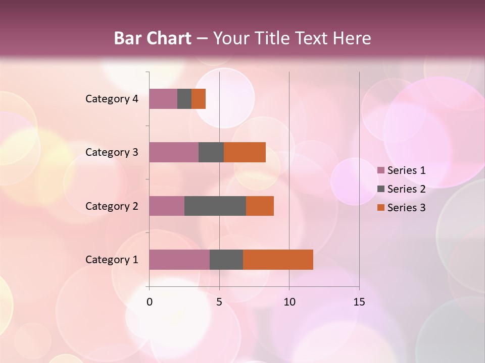 A Blurry Background With A Lot Of Lights PowerPoint Template