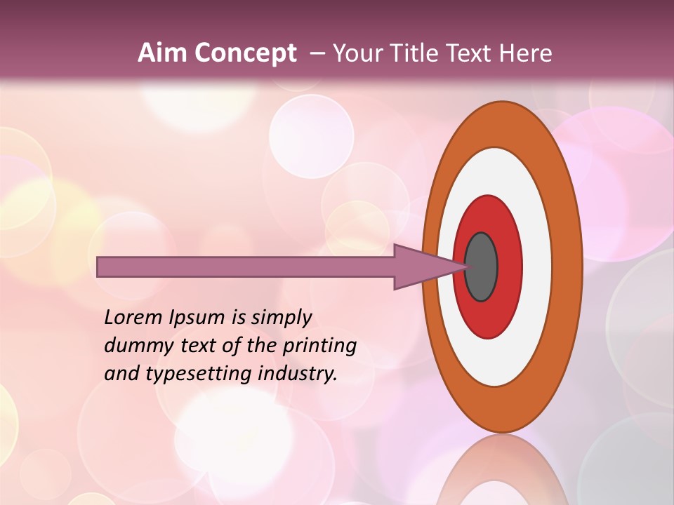 A Blurry Background With A Lot Of Lights PowerPoint Template