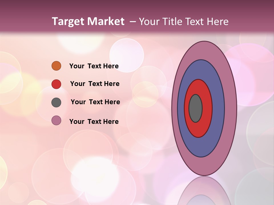 A Blurry Background With A Lot Of Lights PowerPoint Template