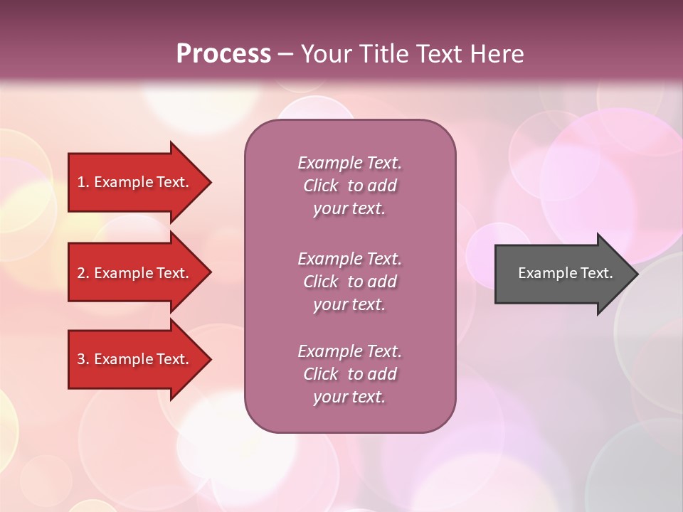 A Blurry Background With A Lot Of Lights PowerPoint Template