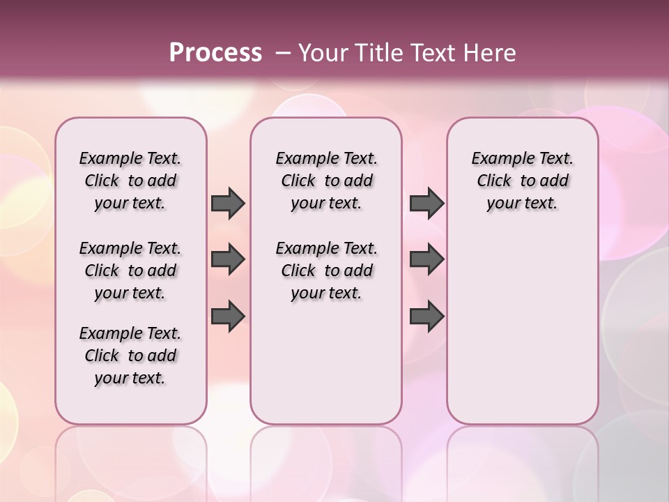A Blurry Background With A Lot Of Lights PowerPoint Template