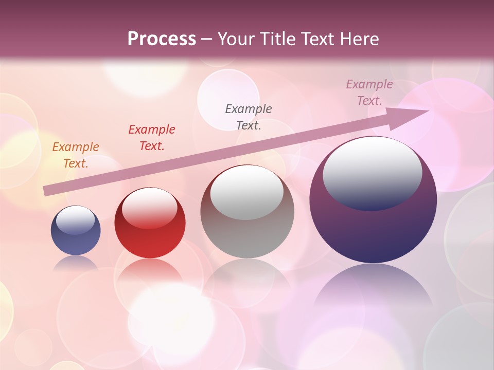 A Blurry Background With A Lot Of Lights PowerPoint Template