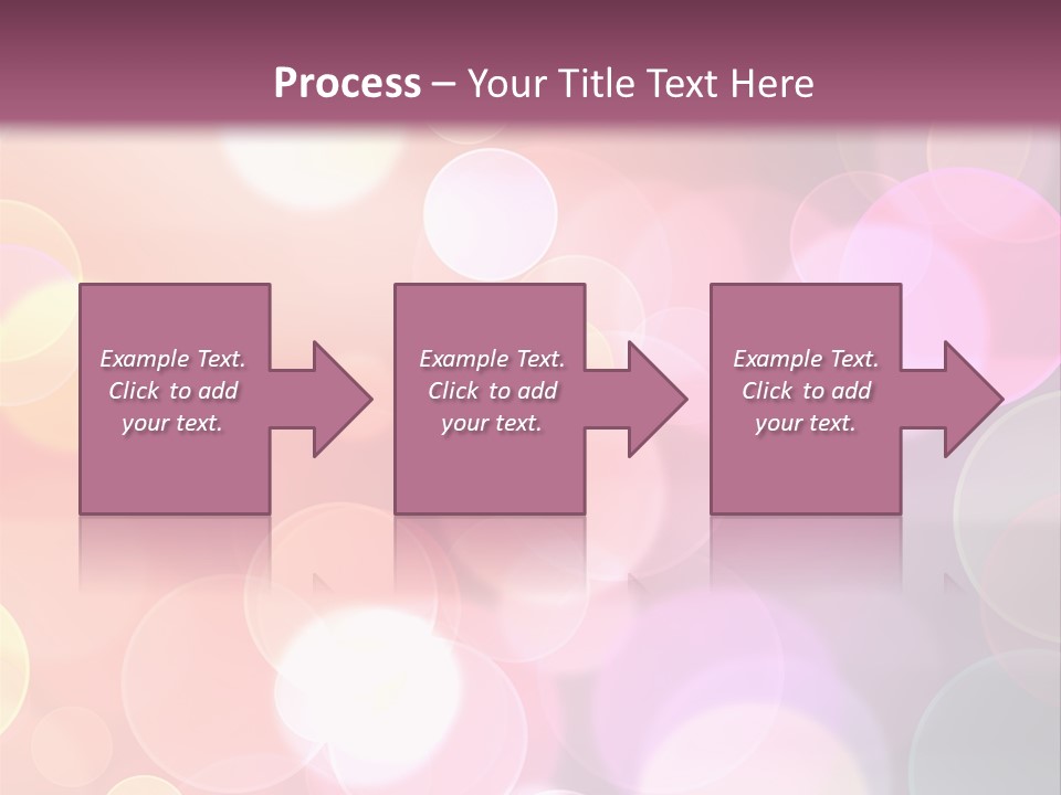 A Blurry Background With A Lot Of Lights PowerPoint Template