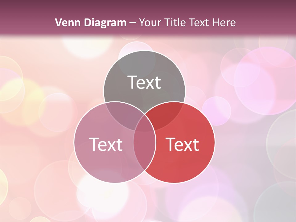 A Blurry Background With A Lot Of Lights PowerPoint Template