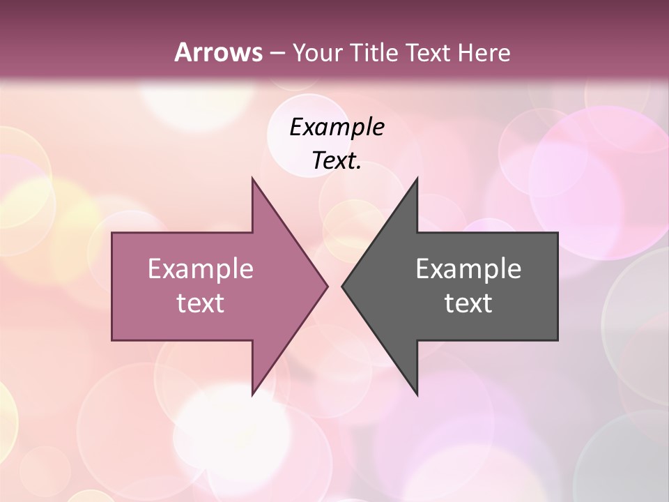 A Blurry Background With A Lot Of Lights PowerPoint Template