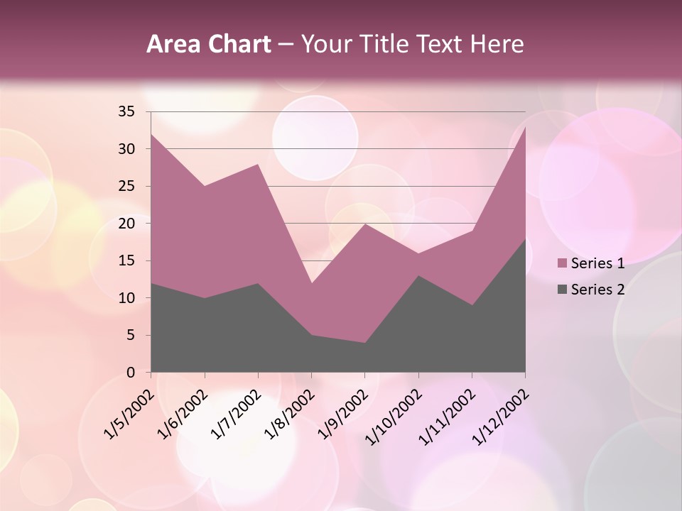 A Blurry Background With A Lot Of Lights PowerPoint Template