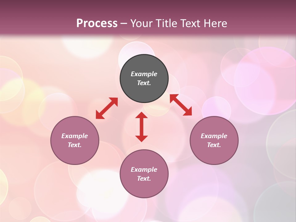 A Blurry Background With A Lot Of Lights PowerPoint Template